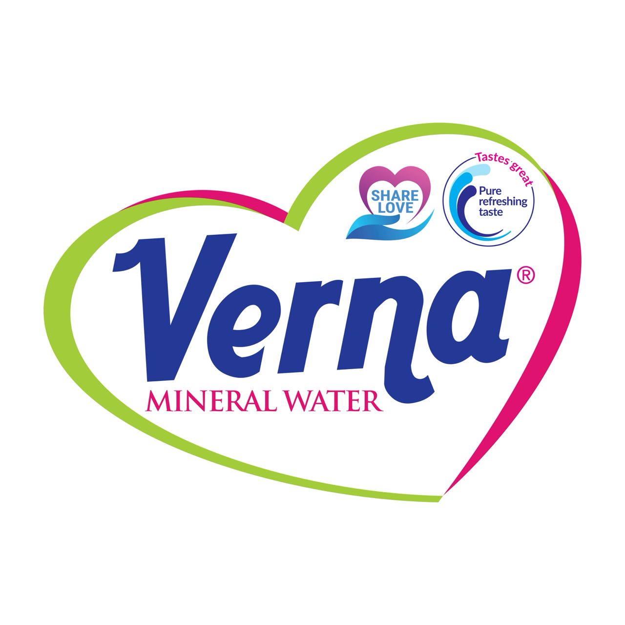 verna mineral water coloured